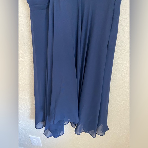 NWOT, 3.1 Phillip Lim for Target Navy Chiffon Dress Mettalic Gold Sequins Size 4 - Picture 4 of 14